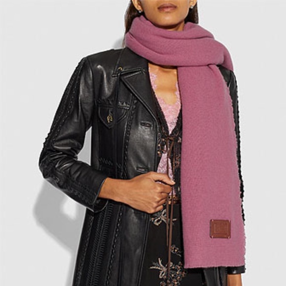 Coach Oversized Solid Cashmere Blanket Scarf